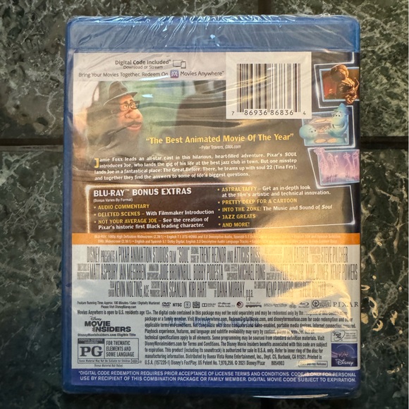 Disney Soul‎ Blu-ray DVD Digital - Picture 2 of 2